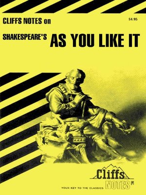 cover image of CliffsNotes on Shakespeare's As You Like It